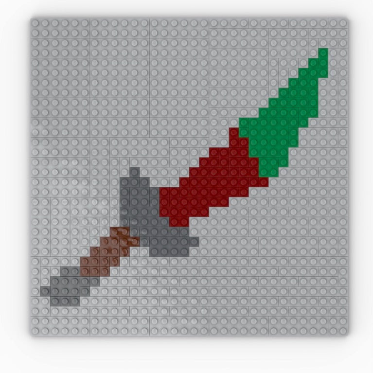 Weapon Mosaic Set: Poisoned Dragon Dagger - Brick Escape